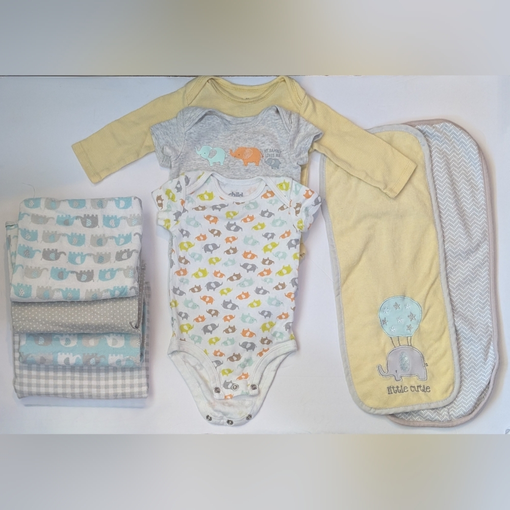 0–3M Baby Bundle | Unisex Neutral Newborn Essentials | Carter’s Child of Mine |